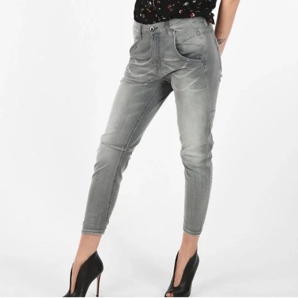 Diesel Women’s Gray Fayza-Ne Stretch Denim Jeans Waist 25
